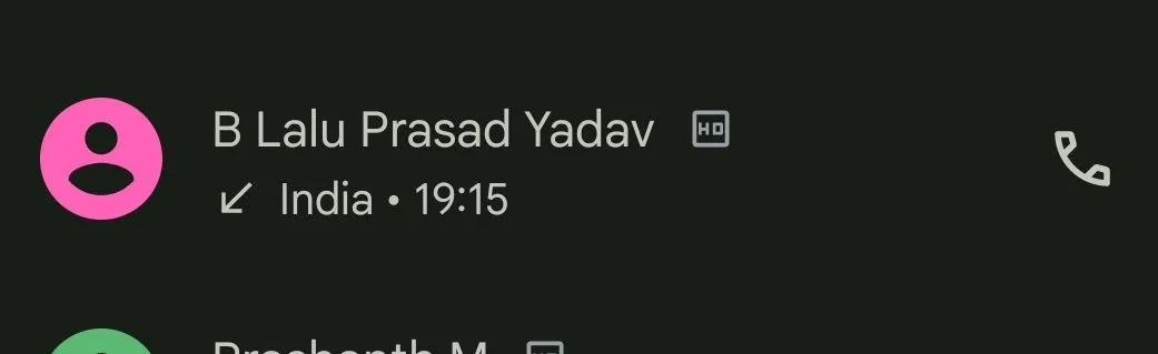 B Lalu Prasad Yadav calling me